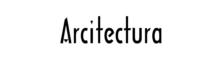 Arcitectura  les polices de caractères gratuit tlcharger