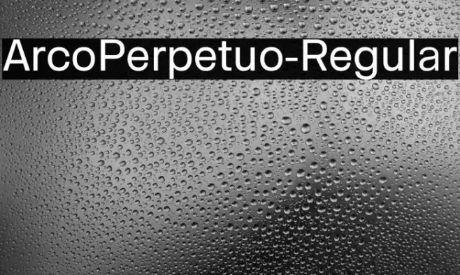 ArcoPerpetuo-Regular Font examples