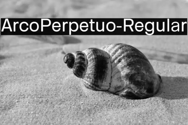 ArcoPerpetuo-Regular Font examples
