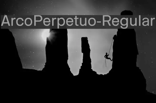 ArcoPerpetuo-Regular Font examples
