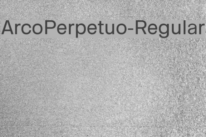 ArcoPerpetuo-Regular Font examples