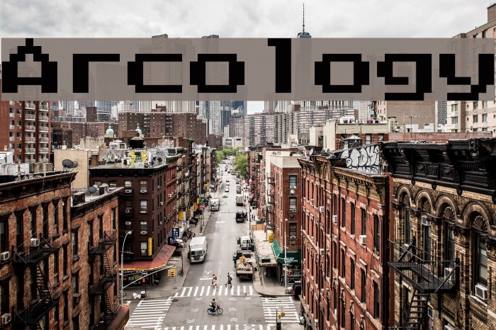 Arcology Font examples