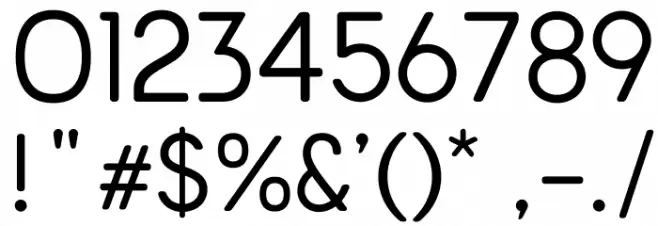 Arcon Rounded-Regular Font OTHER CHARS