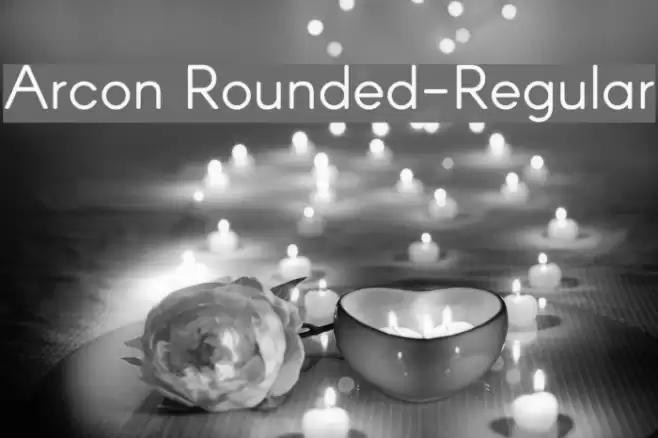 Arcon Rounded-Regular Font examples