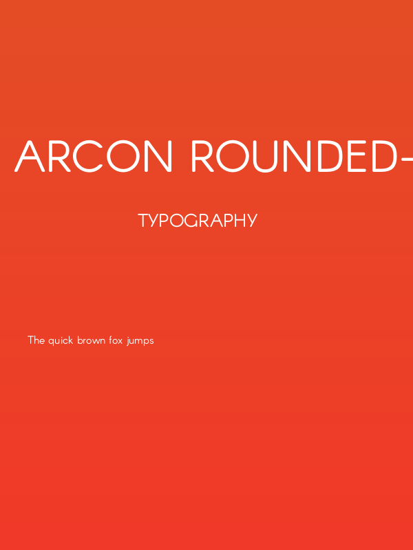Arcon Rounded-Regular Poster