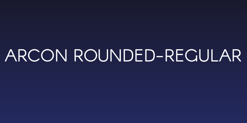 Arcon Rounded-Regular Social Header