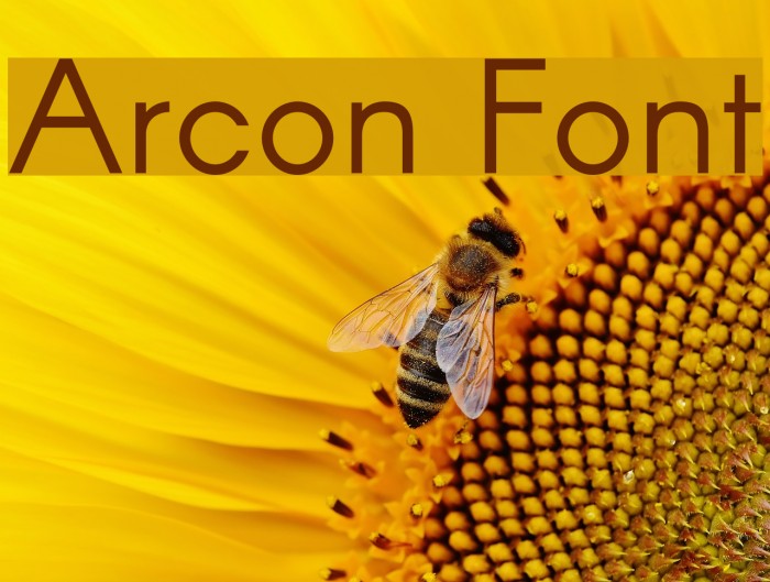 Arcon Font examples