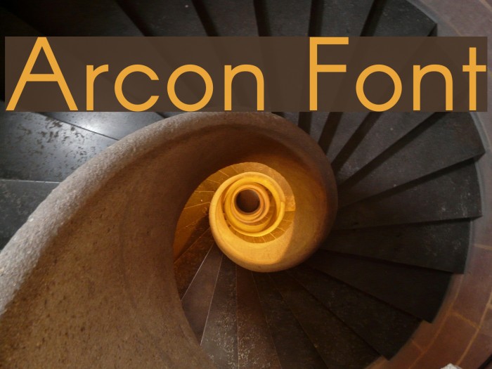 Arcon Font examples