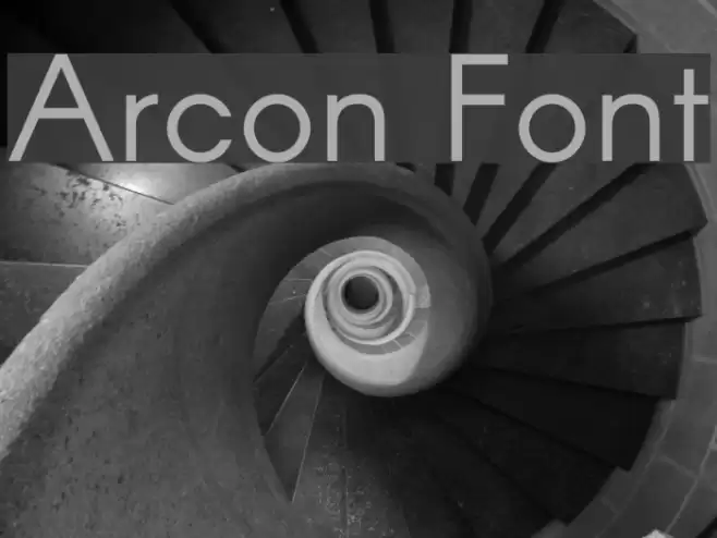 Arcon Schriftart examples