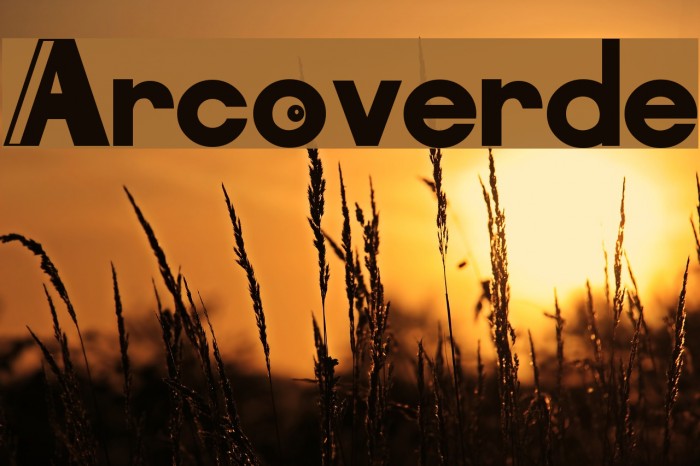 Arcoverde Font examples