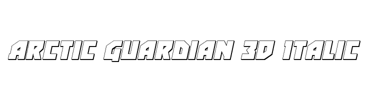 Arctic Guardian 3D Italic  Fuentes Gratis Descargar