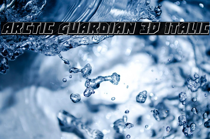 Arctic Guardian 3D Italic Example 3
