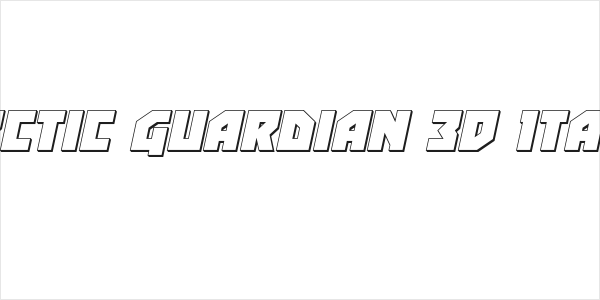 Arctic Guardian 3D Italic Logo