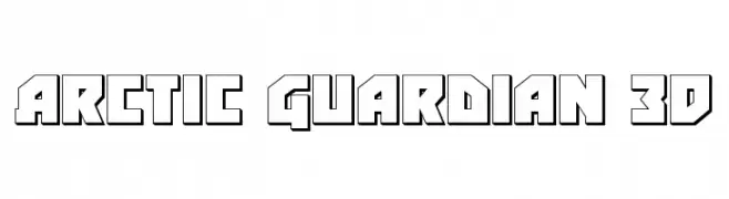 Arctic Guardian 3D  नि: शुल्क फ़ॉन्ट्स डाउनलोड