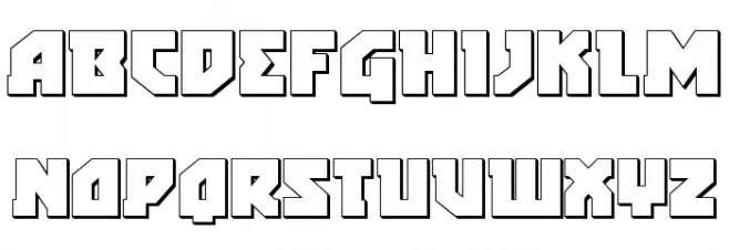 Arctic Guardian 3D Шрифта ВЕРХНИЙ