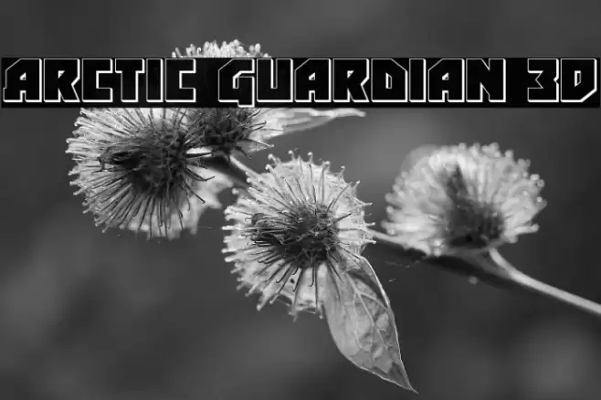 Arctic Guardian 3D Font examples