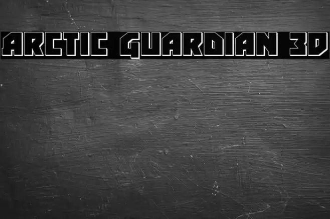 Arctic Guardian 3D Font examples