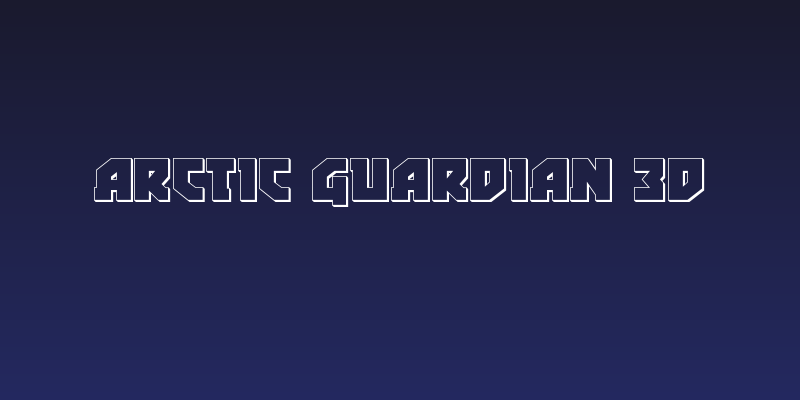 Arctic Guardian 3D Social Header