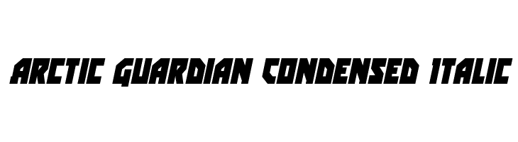 Arctic Guardian Condensed Italic  Descarca Fonturi Gratis