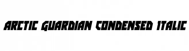 Arctic Guardian Condensed Italic  font caratteri gratis