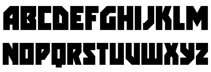 Arctic Guardian Condensed Font LOWERCASE