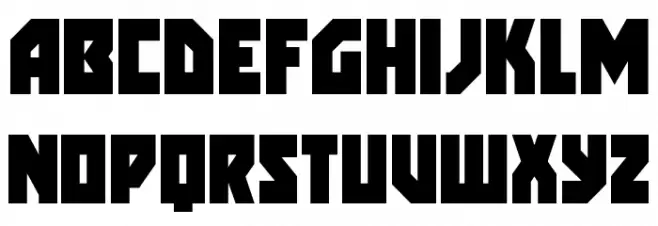 Arctic Guardian Condensed フォント 小文字