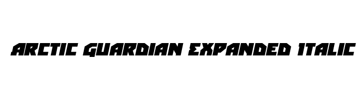 Arctic Guardian Expanded Italic  font caratteri gratis