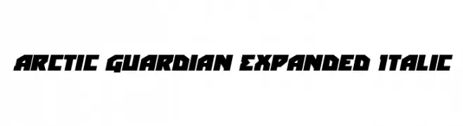 Arctic Guardian Expanded Italic  Fuentes Gratis Descargar