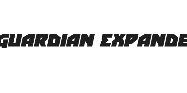 Arctic Guardian Expanded Italic Logo