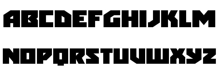 Arctic Guardian Expanded Font LOWERCASE