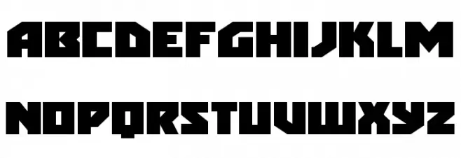Arctic Guardian Expanded フォント 小文字