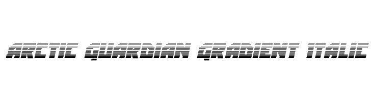 Arctic Guardian Gradient Italic  Скачать бесплатные шрифты