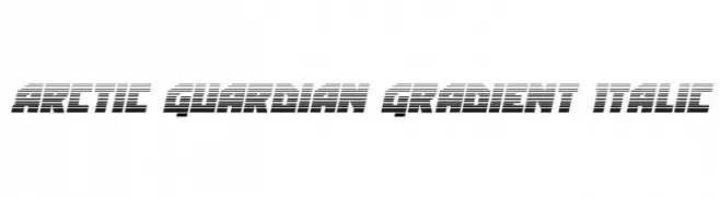 Arctic Guardian Gradient Italic  नि: शुल्क फ़ॉन्ट्स डाउनलोड