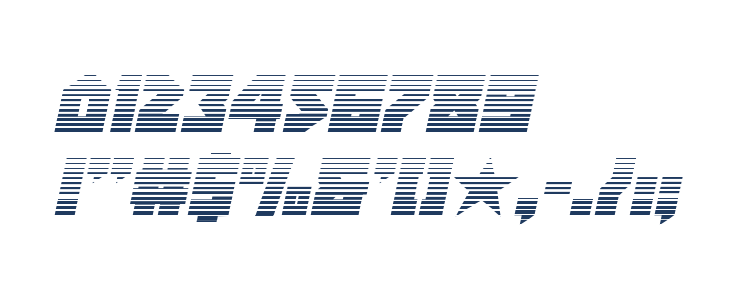 Arctic Guardian Gradient Italic Other Characters