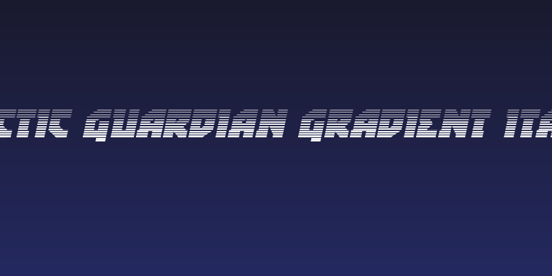 Arctic Guardian Gradient Italic Social Header