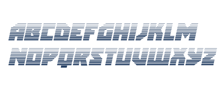 Arctic Guardian Gradient Italic Lowercase