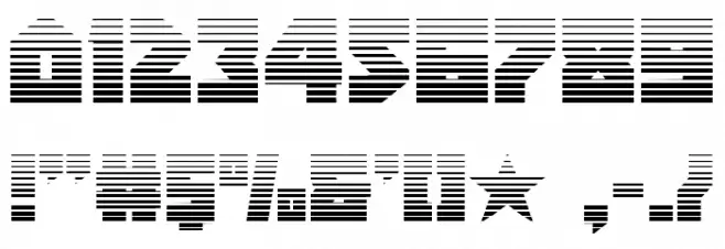 Arctic Guardian Gradient Font OTHER CHARS