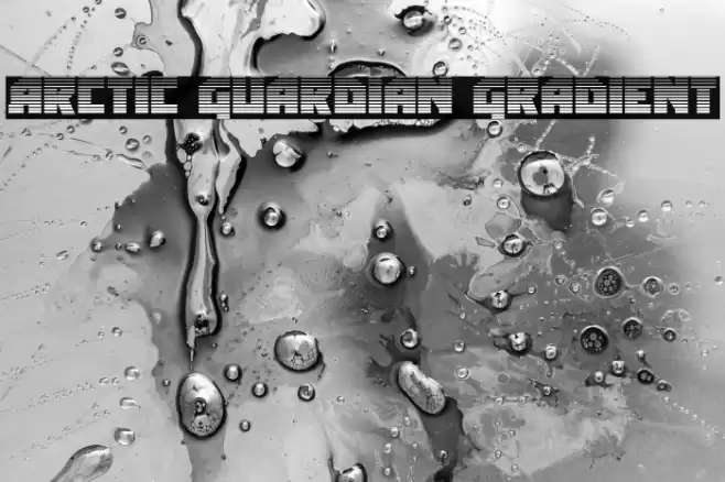 Arctic Guardian Gradient Font examples