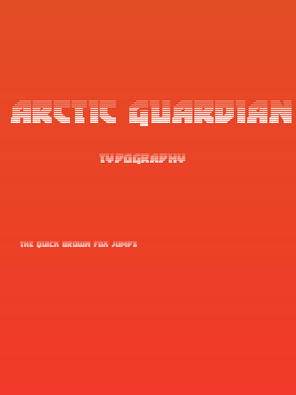 Arctic Guardian Gradient Poster
