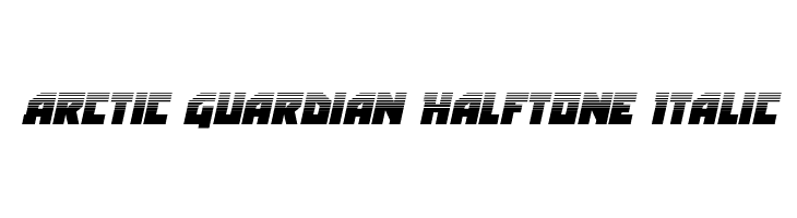 Arctic Guardian Halftone Italic  font caratteri gratis