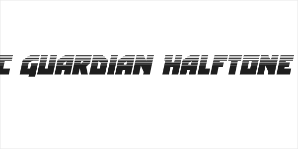 Arctic Guardian Halftone Italic Logo