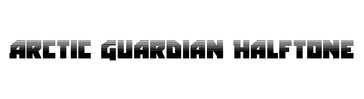 Arctic Guardian Halftone  font caratteri gratis