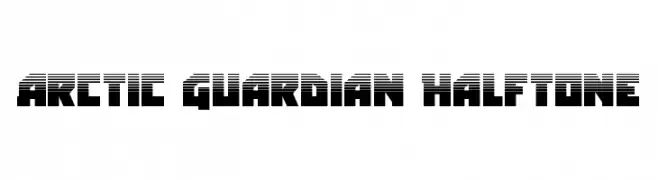 Arctic Guardian Halftone  Fuentes Gratis Descargar