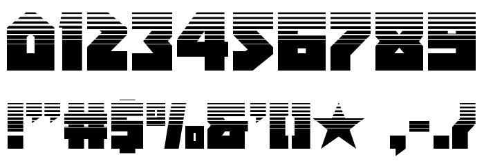 Arctic Guardian Halftone Font OTHER CHARS