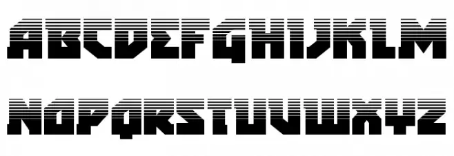 Arctic Guardian Halftone 字体 大写