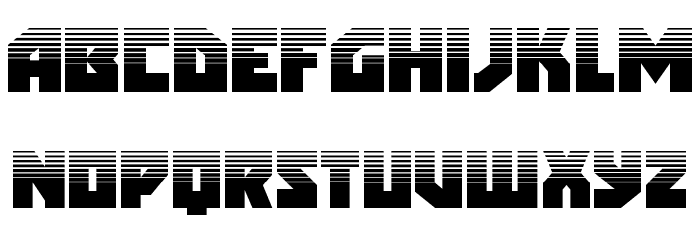 Arctic Guardian Halftone Font LOWERCASE