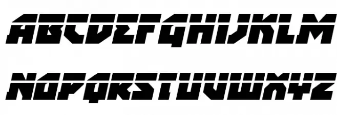 Arctic Guardian Laser Italic フォント 大文字