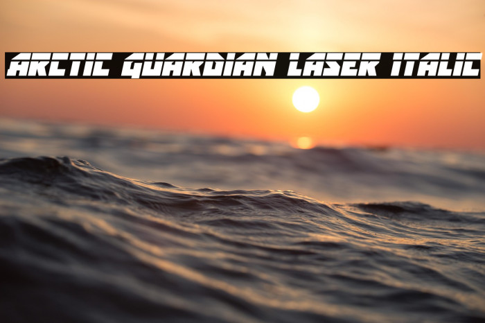 Arctic Guardian Laser Italic Example 2