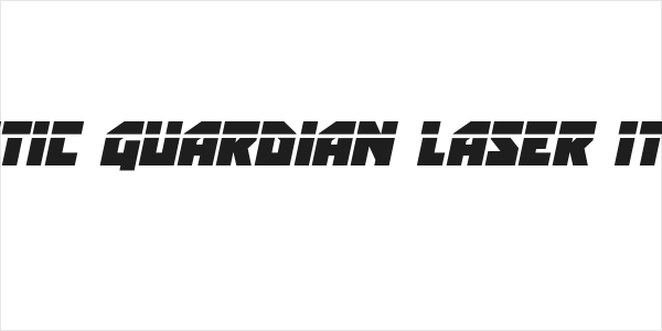 Arctic Guardian Laser Italic Logo