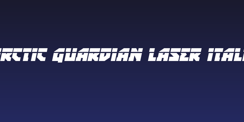 Arctic Guardian Laser Italic Social Header